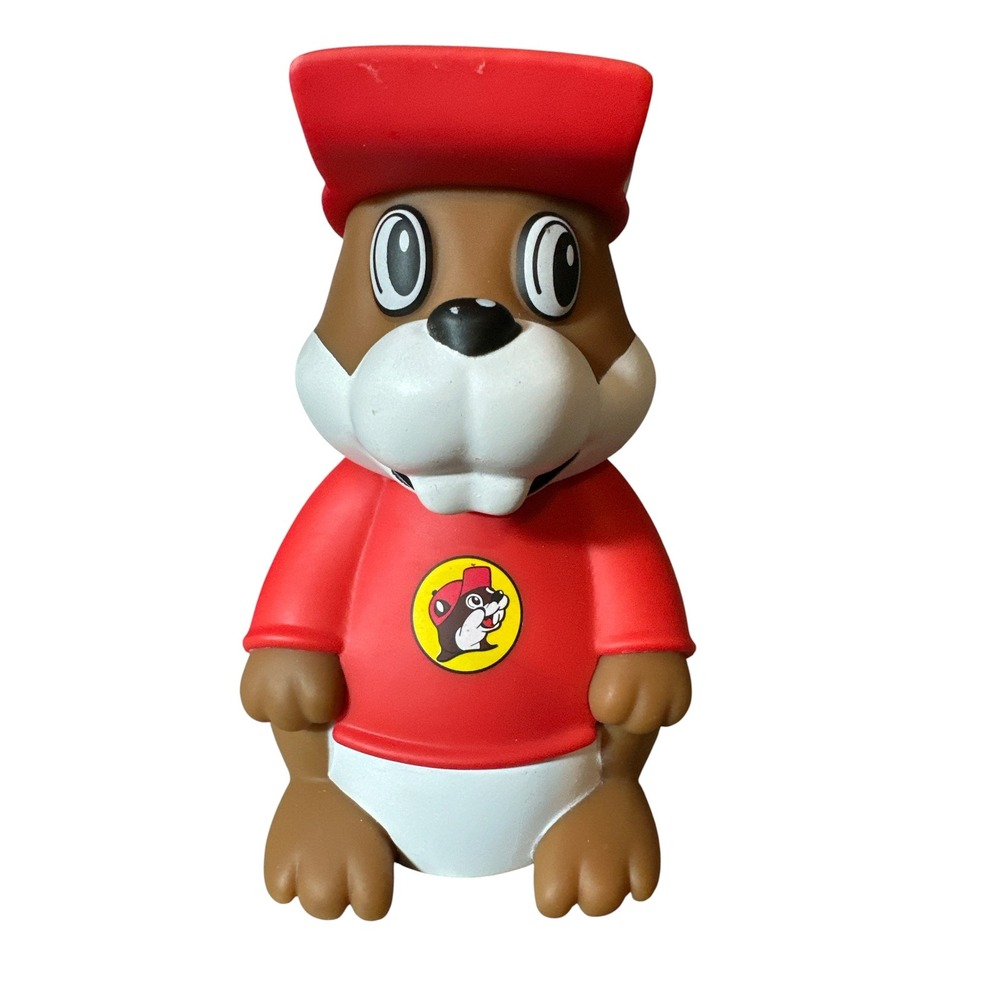 Buc-ee's Beaver Mascot AniMolds Light Up Squeeze Figure Red Shirt Hat Works 2024